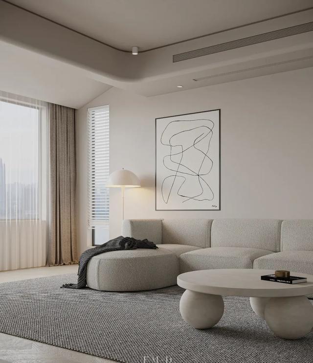 150顶复式,上下2层,装修成现代极简风,比住大平层还快乐!