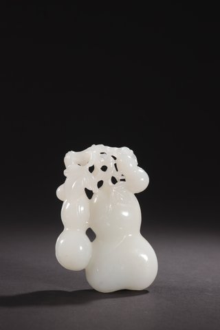 葫芦|清代-和田玉籽料多子多福葫芦挂件