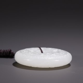 莫西沙|旧藏·和田玉籽料回纹玉环