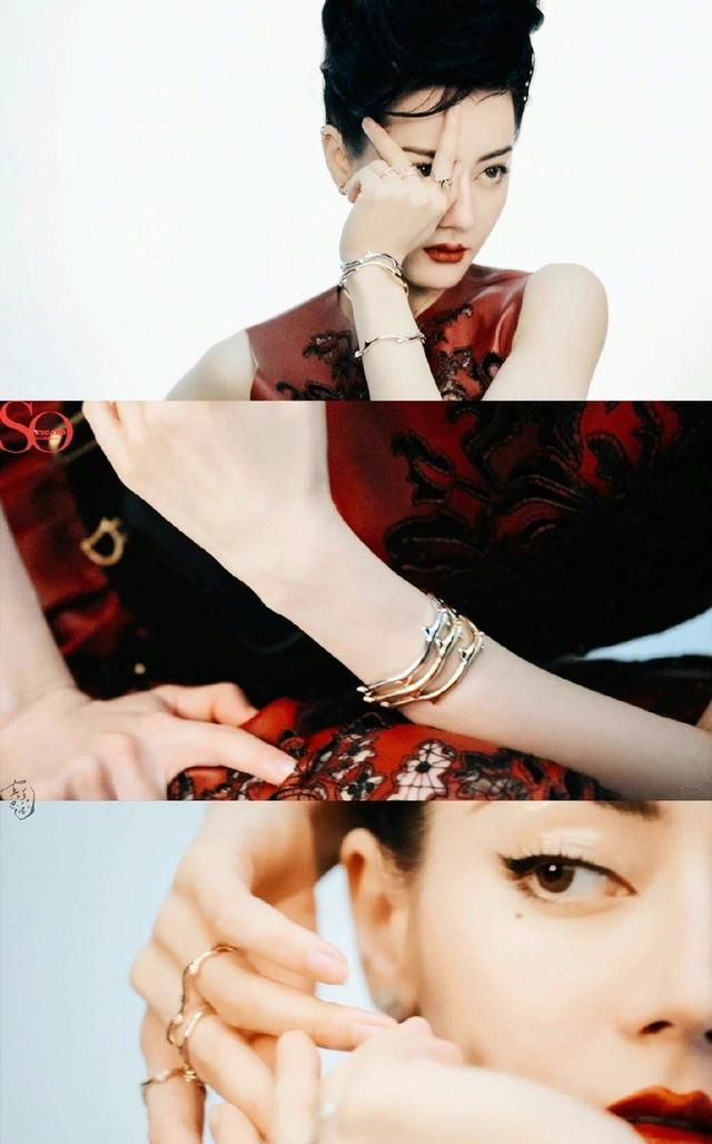 迪丽热巴|迪丽热巴化身复古摩登女郎很撩人！曼妙身材美得让人窒息