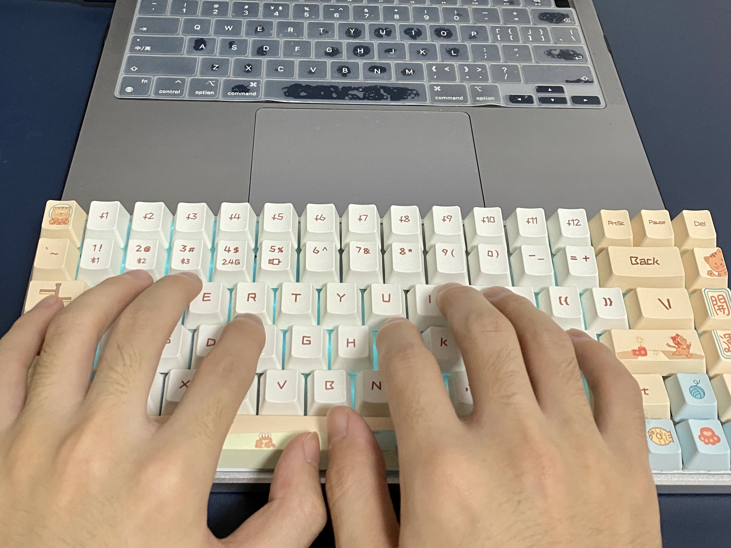 投影机|高颜值！雷柏MT510PRO多模无线机械键盘，线性快银轴，办公娱乐两不误