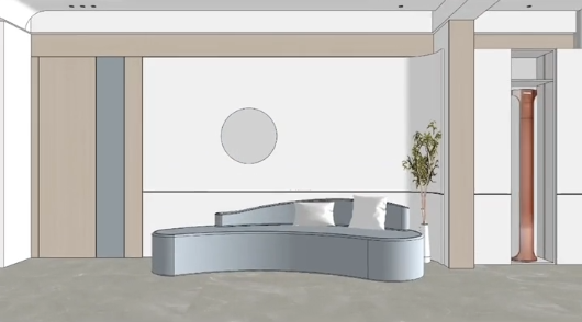 沙发背景墙有个门洞?不知道 怎么设计看过来!