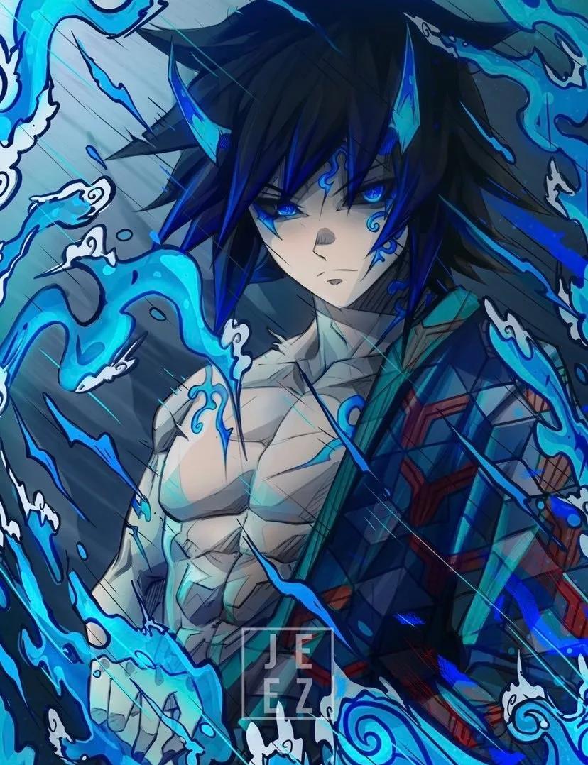 鬼灭之刃|鬼灭之刃九柱鬼化形象同人图：猗窝座最大的梦想终于实现了