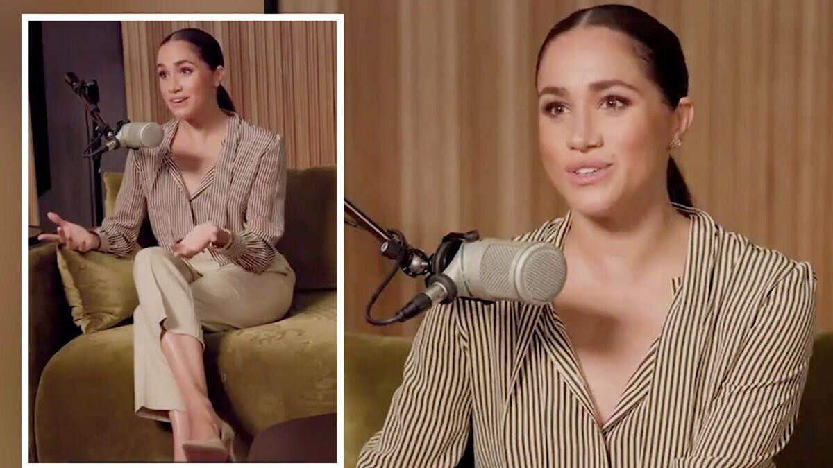 安徽|梅根新节目造型绝了，休闲裤配衬衫，知性优雅，堪称职场丽人