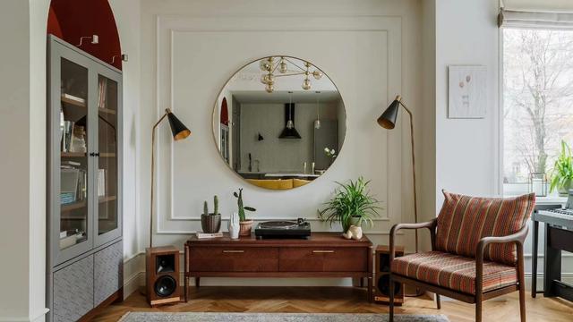 分享一对莫斯科夫妇的家,雕花、拱形、黄铜,复古又时髦,治愈