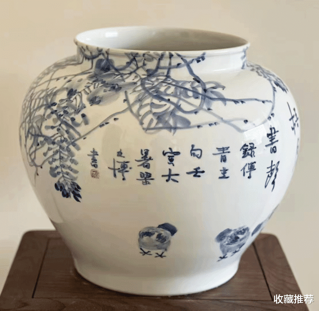 邮票|梁文博的青花瓷艺术