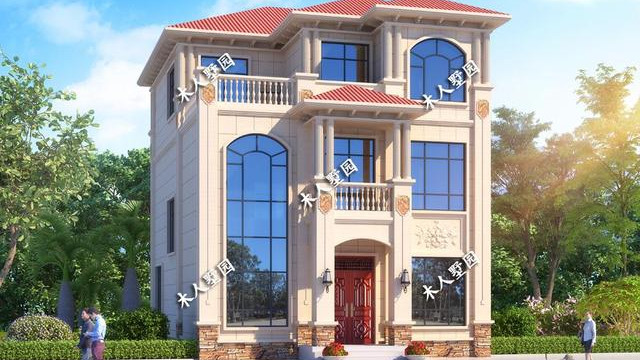 别墅|宅基地9.8米宽，室内想要7房，这样的三层农村别墅如何建？