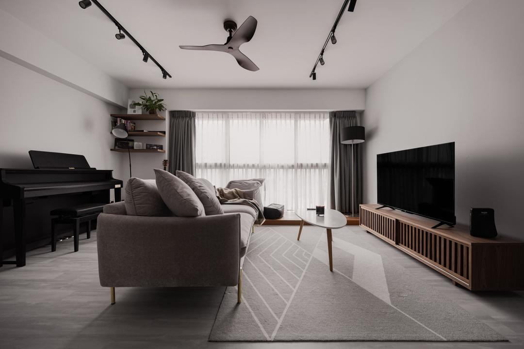 110㎡户型，客厅一分为四，打造会客、娱乐、休闲多元化生活空间