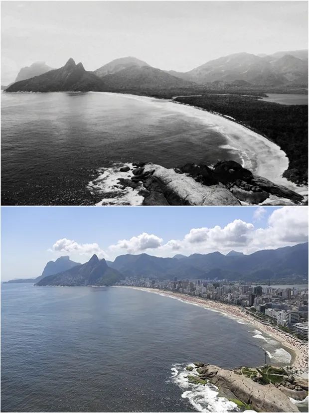 大连|一组你没见过的今昔对比照：世界著名景点100年前是什么样子？