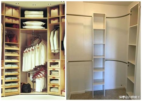 装修新家就怕空间不够用，转角设挂衣区，到为我解决一大收纳问题