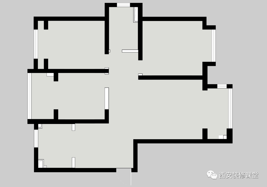 115㎡老房改造婚房，三室只有一卫