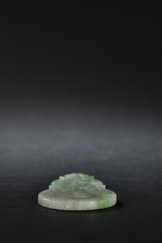 葫芦|晚清 老翡翠葫芦形斋戒牌