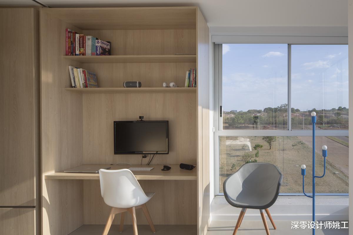 如此有限的面积下,43㎡客餐厨卧卫还能样样齐全,属实难得