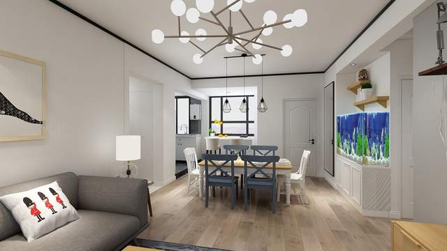 120平现代风三居室简约中彰显着精致和奢华,呈现精致自然之家