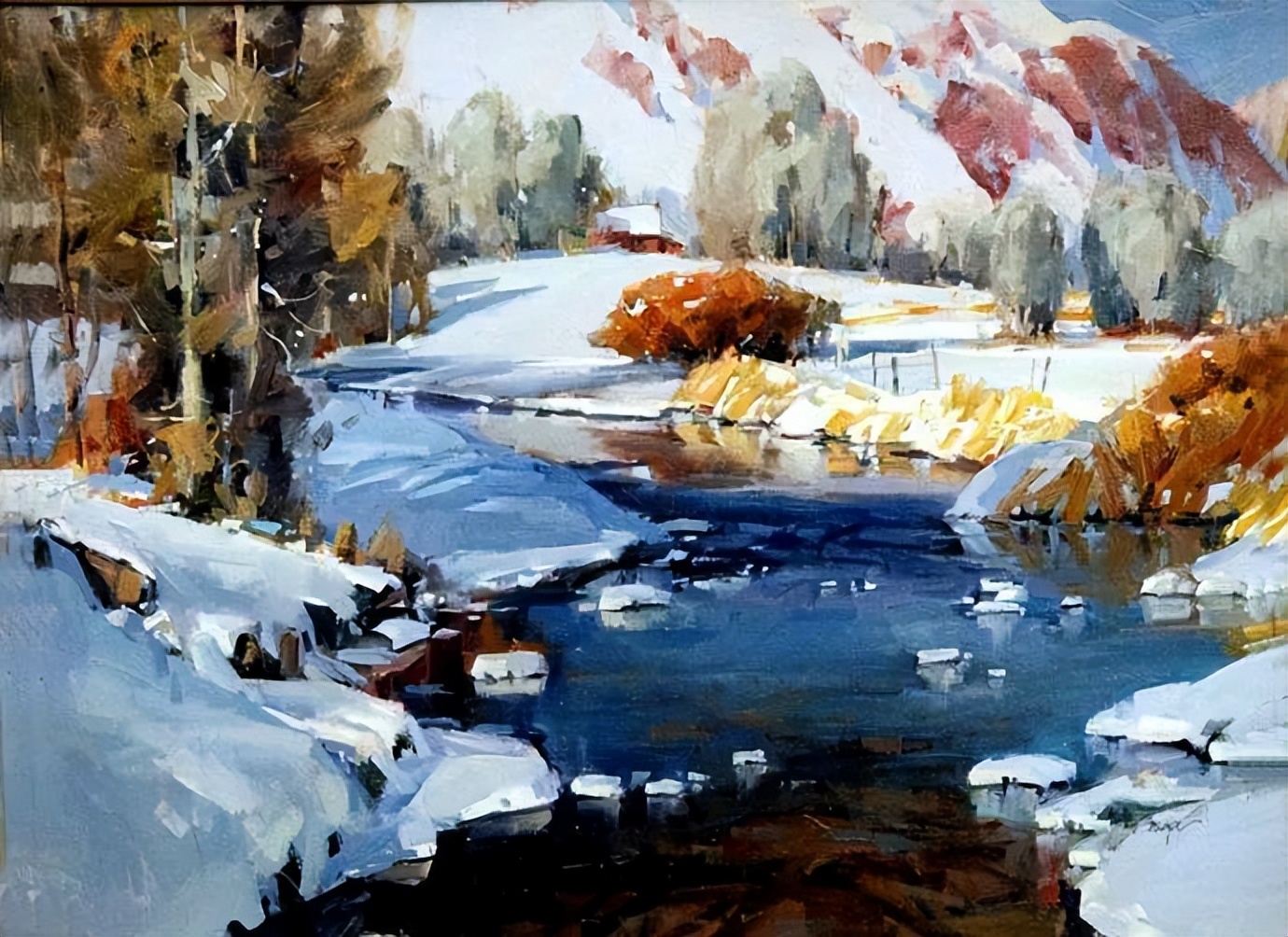 |和煦的阳光温暖惬意，风景优美，景色怡人