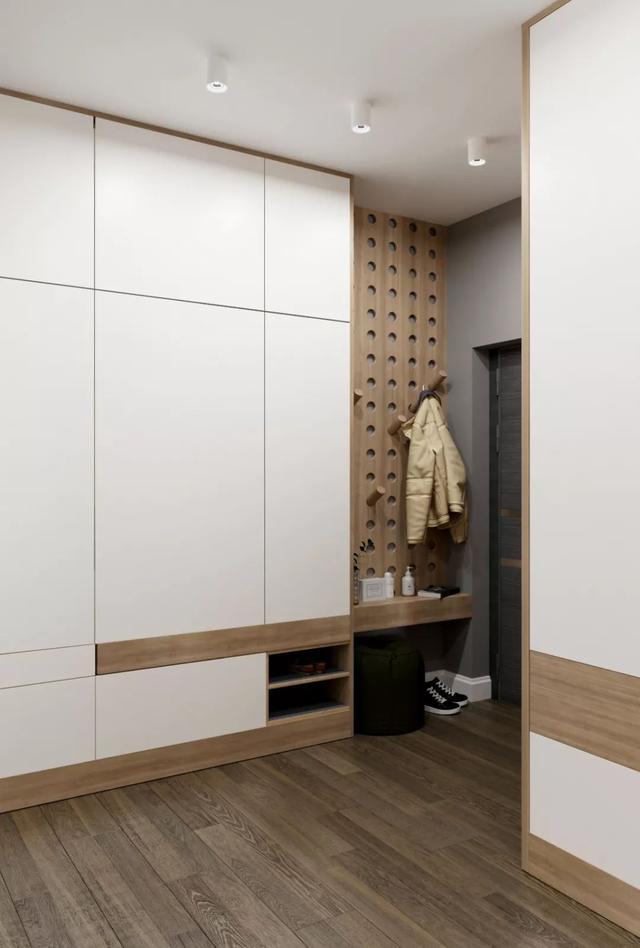 48平方米的“大单间”设计,实木装饰温馨,现代风格好看又实用