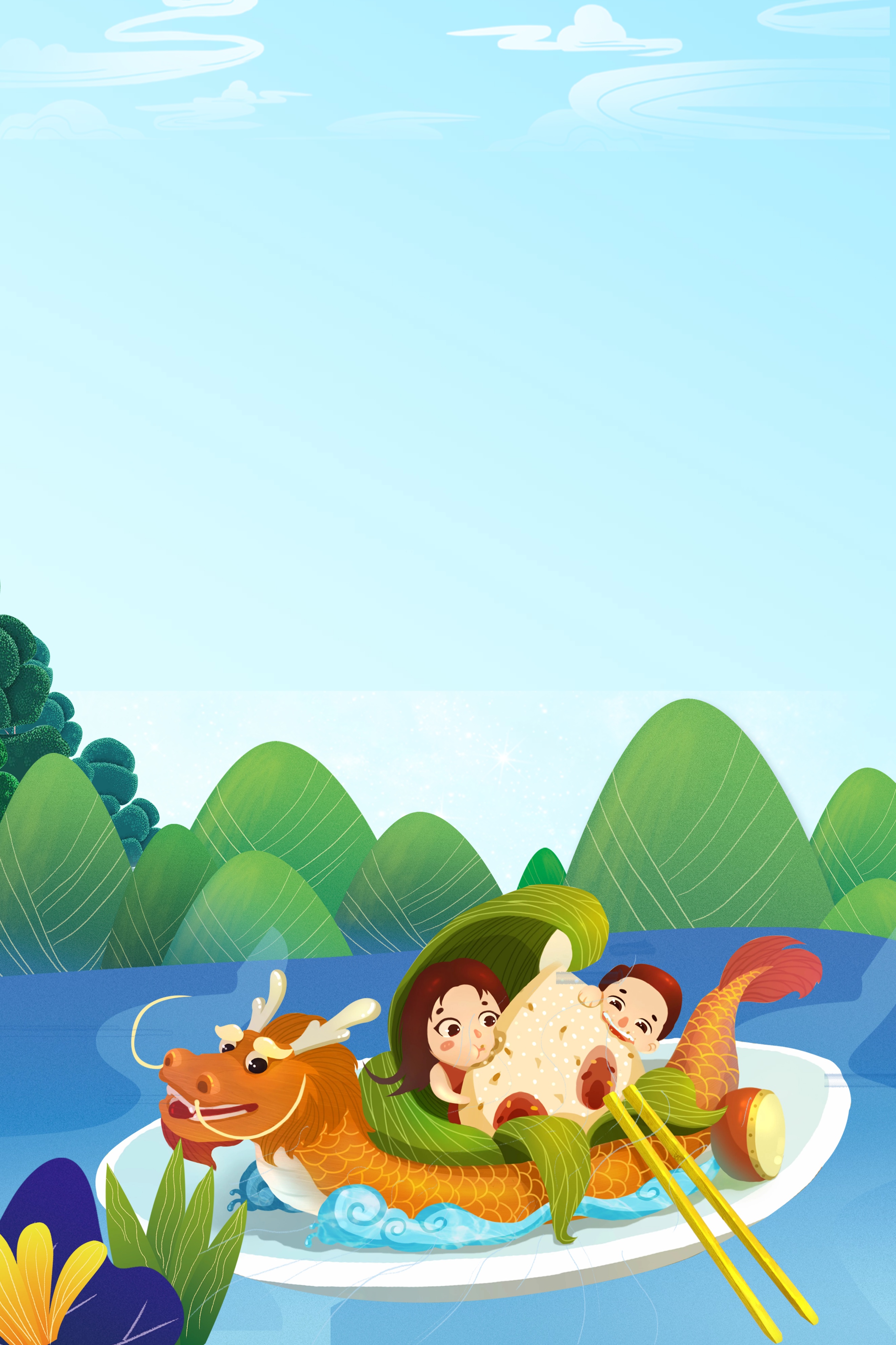 端午节儿童画，上课素材，端午手抄报素材，一文胜千文，收藏备用