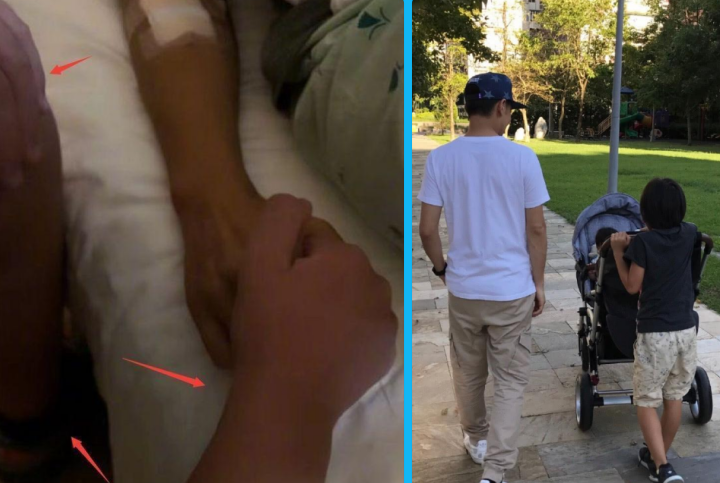 林志颖|陈若仪一家五口最新照,林志颖穿白衣清爽帅气,双胞胎儿子超可爱