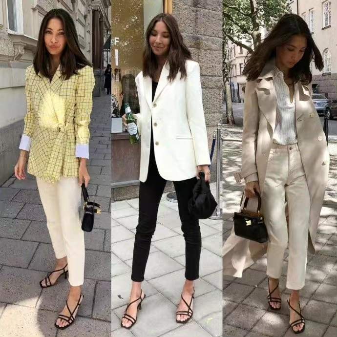 西装|职场穿搭正式感不能少!“西装大衣”百搭不过时,简约显气质