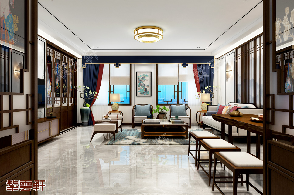 时尚的新中式轻奢别墅 清新雅致 意韵十足