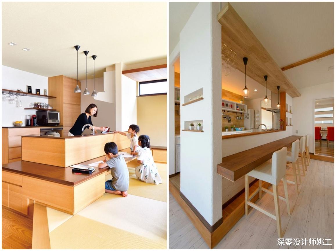 装过2套房，终于明白日本国内厨房的区别，前者饮食清淡更适合开放式