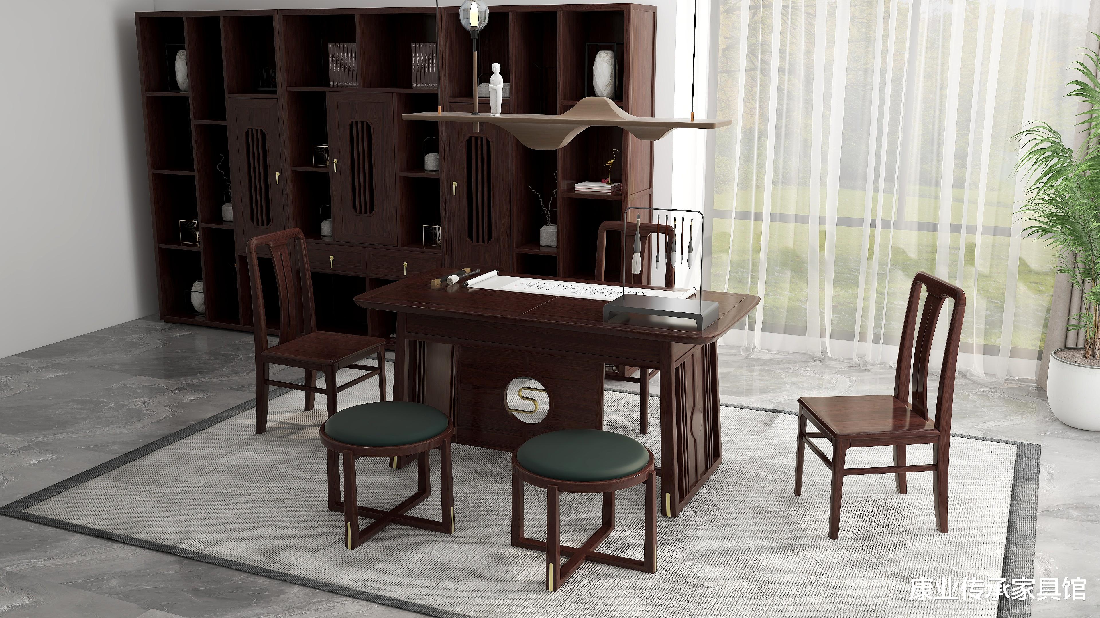 原木新中式,成就都市生活美学——书房设计