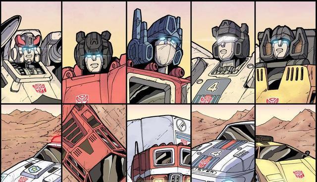 acgn漫评|变形金刚G1动画格子样式人形、载具形态插画
