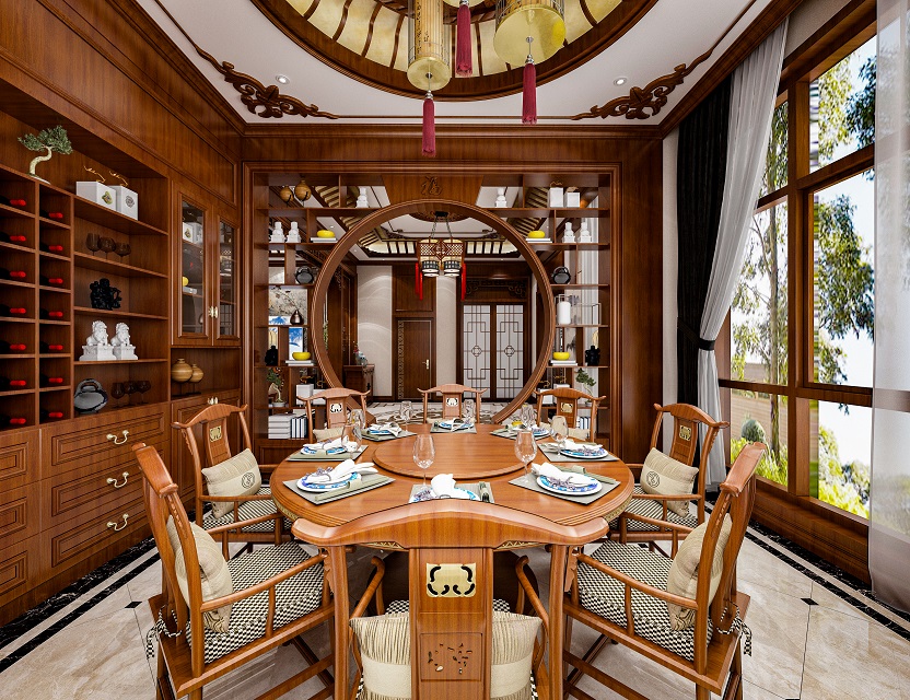 中式餐厅设计|圆桌的奥秘