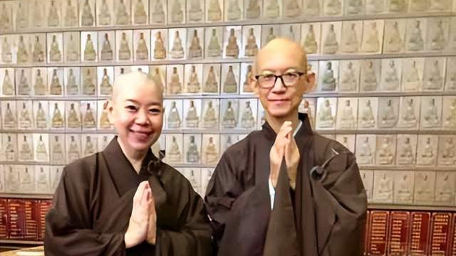 |明星夫妻双双出家！知名歌手赖冰霞老公皈依佛门，同框照片曝光