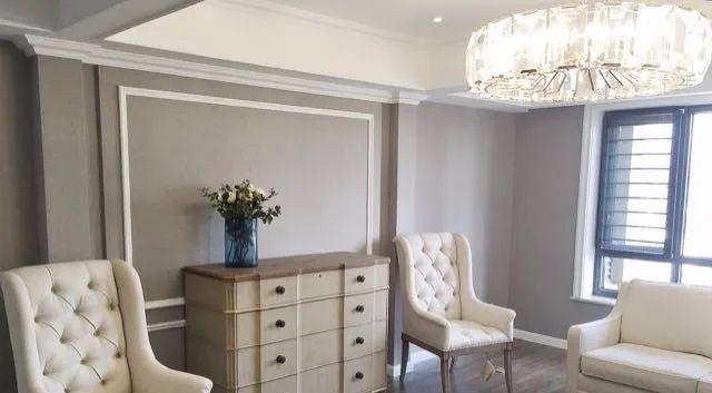 头一次装修,花100w,挑战简美风,真是美炸天,沙发背景柜太大气