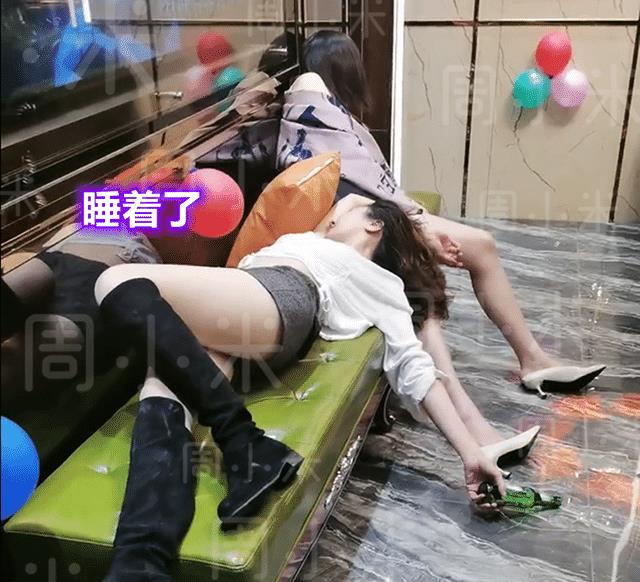 广东5名女子组“闺蜜局”,太尽兴全喝醉,醉后淑女形象全无