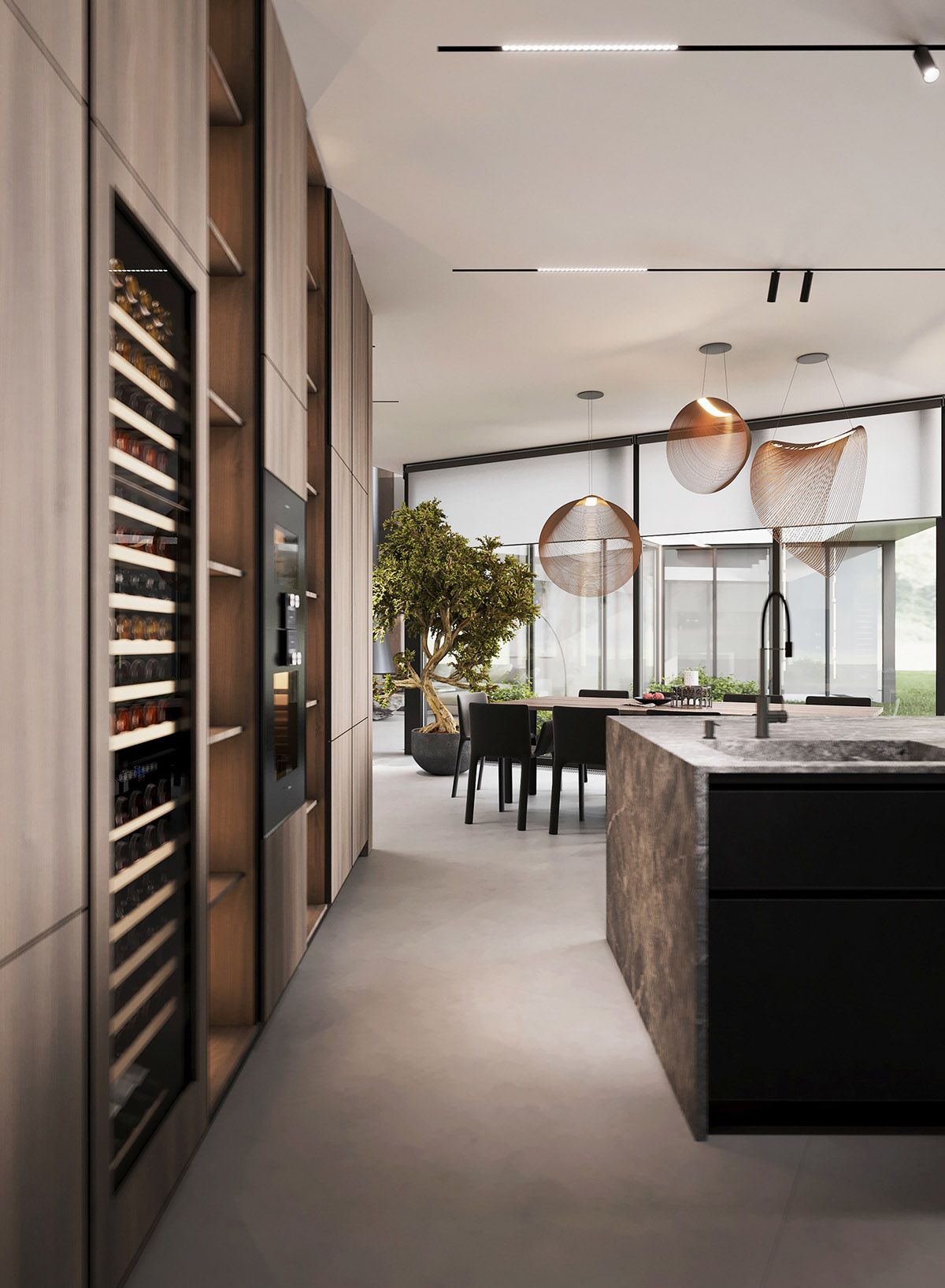 具有清新、现代风格和强烈个性的800平米华丽住宅