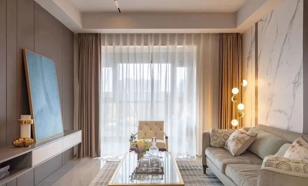 118㎡高颜值美式三居,硬包电视墙设计,低调又有品味!