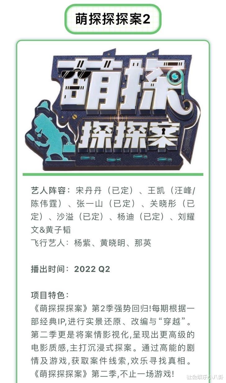 萌探探探案2|《萌探探探案2》有望第二季度播出,原班人马恐难聚齐!