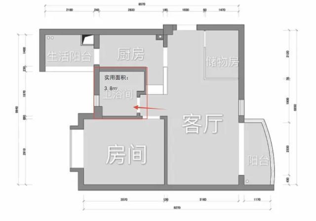 老公不听劝，给厕所“1分为3”！完工才知太好用