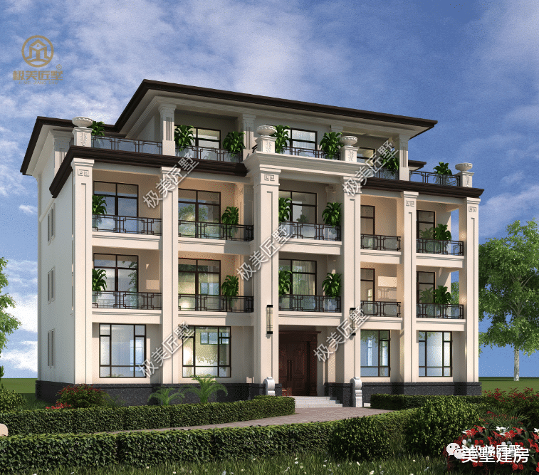 占地三百多平,建四层大别墅,现代风必须整起来!时尚不过时!