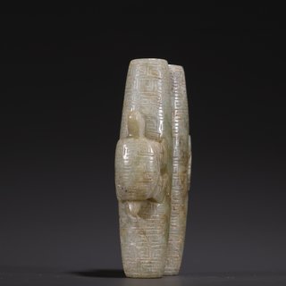 |旧藏·高古玉千年龟双联勒子