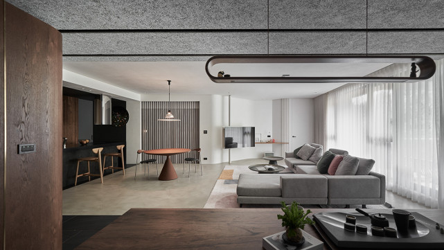 “去客厅化”的另一种设计,把客厅旋转45°后,简直不要太爽