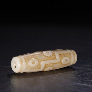 天珠|旧藏【和田玉 天珠 挂件】