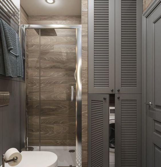 再有机会,卫生间装柜子不仅只做收纳,还要塞洗衣机彻底解放阳台