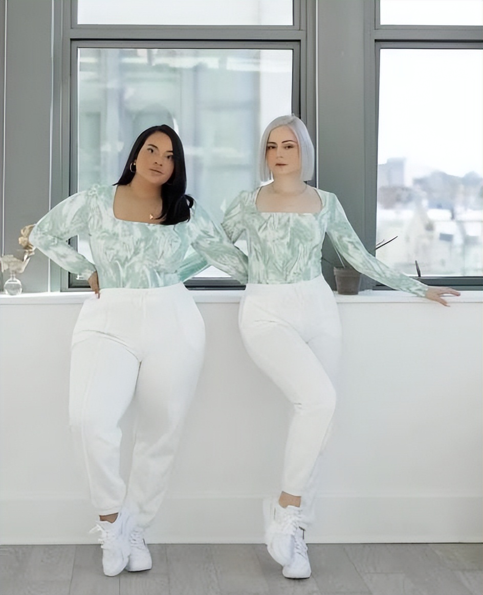 胖也可以很美！她154斤和瘦闺蜜穿同样的衣服，同样很惊艳