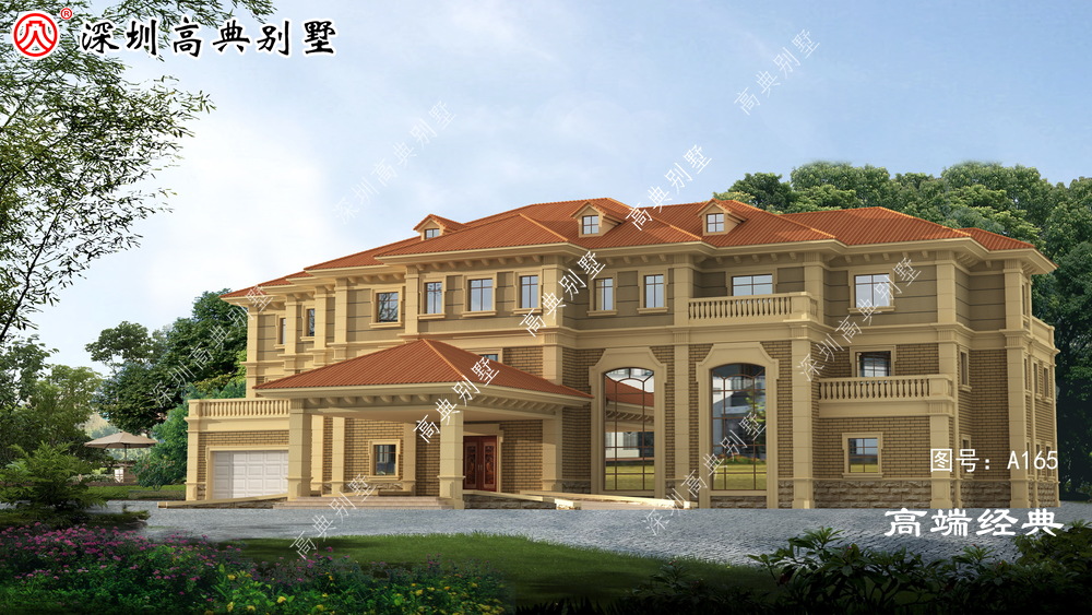 一款如此简单的设计，却又可以更好地展示别墅的，时尚气质