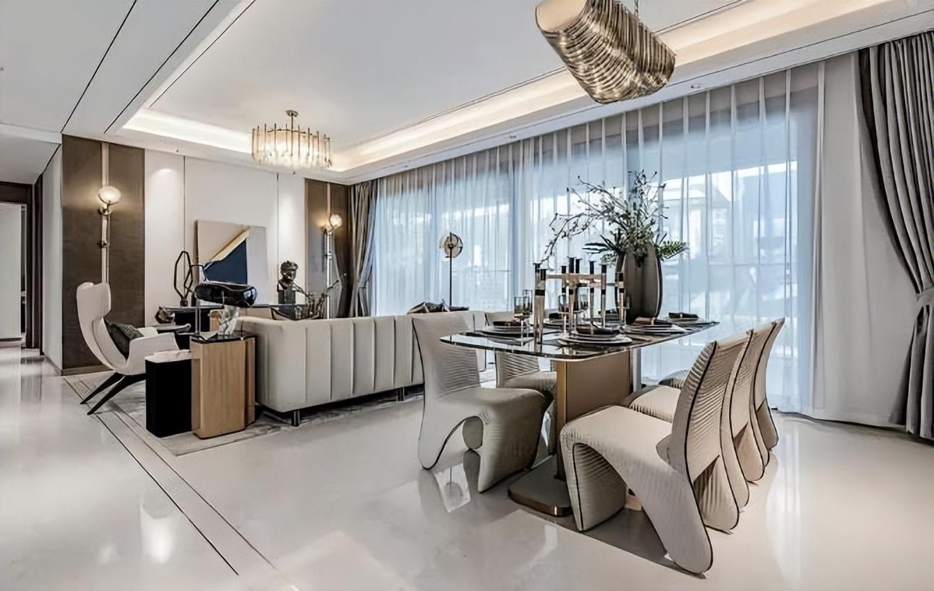 140平现代风三居室,在家中摆脱世俗的繁琐追求简单的生活状态