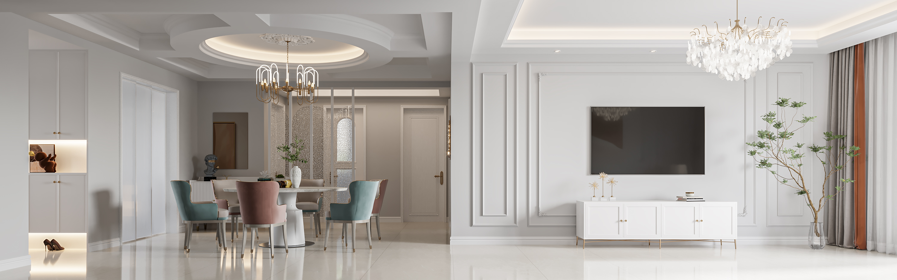 两套120平米三室两厅装修设计 法式轻奢风pk现代风