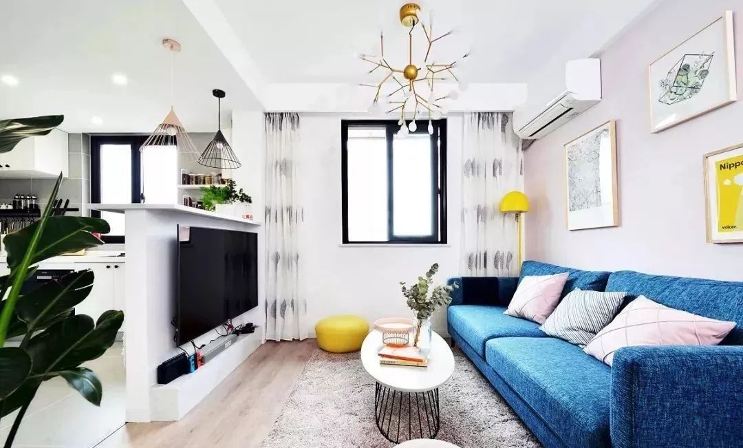 84平的北欧风小户型二居室,还挤出了衣帽间和书房