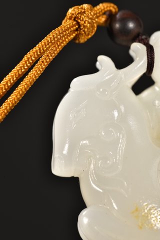 和田玉籽料|和田玉籽料福禄童子把件