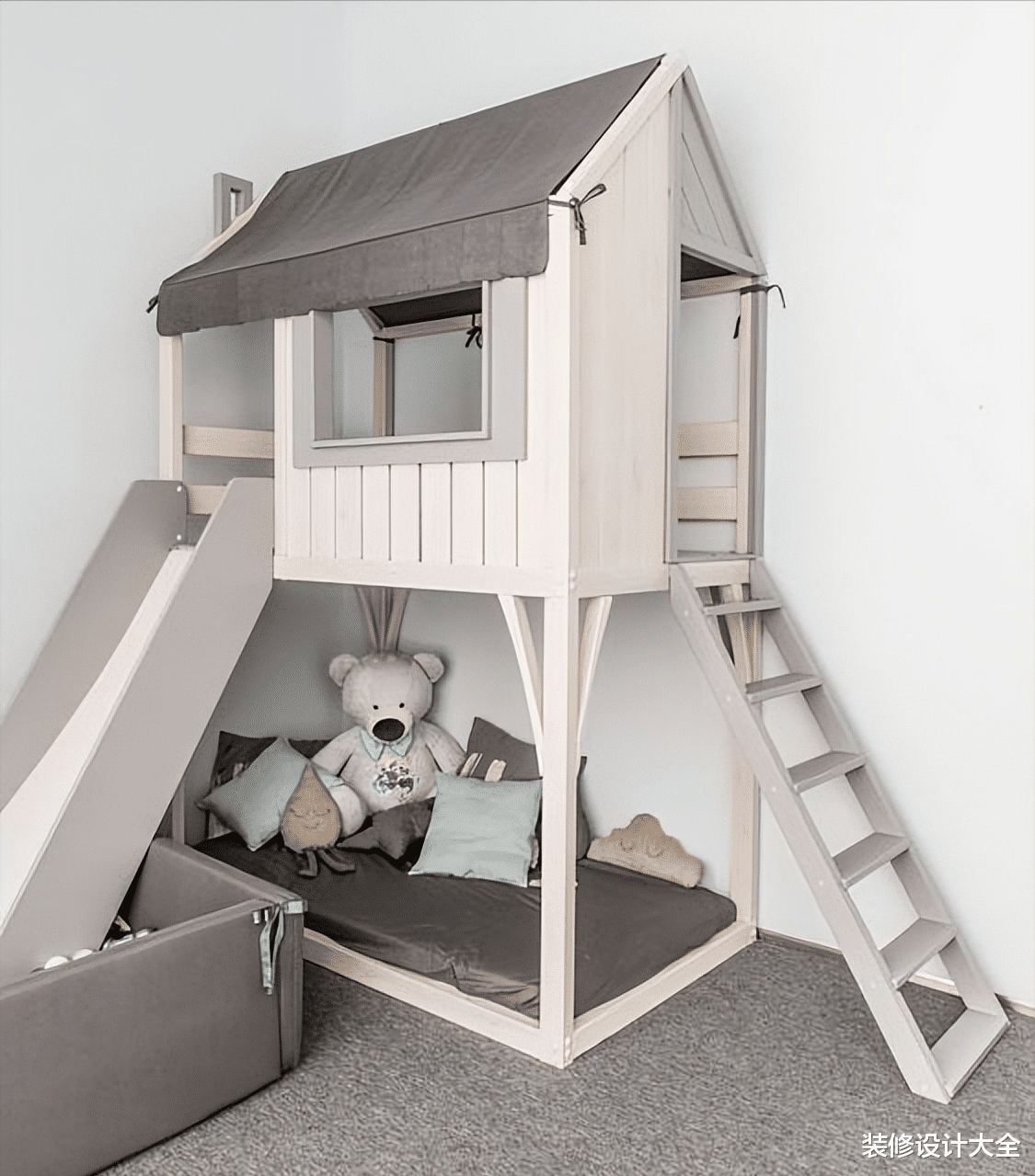 外国人的上下床设计，也太有创意了吧，怪不得孩子们都那么喜欢！