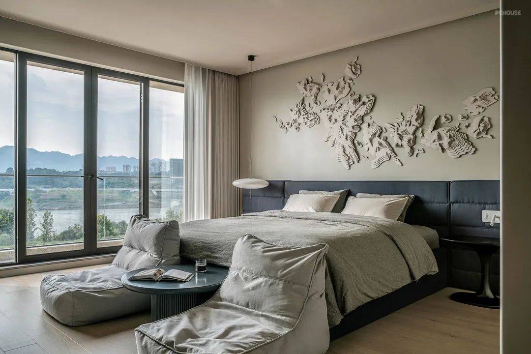 新中式与现代轻奢的完美结合,320㎡私家绿林绝美景观