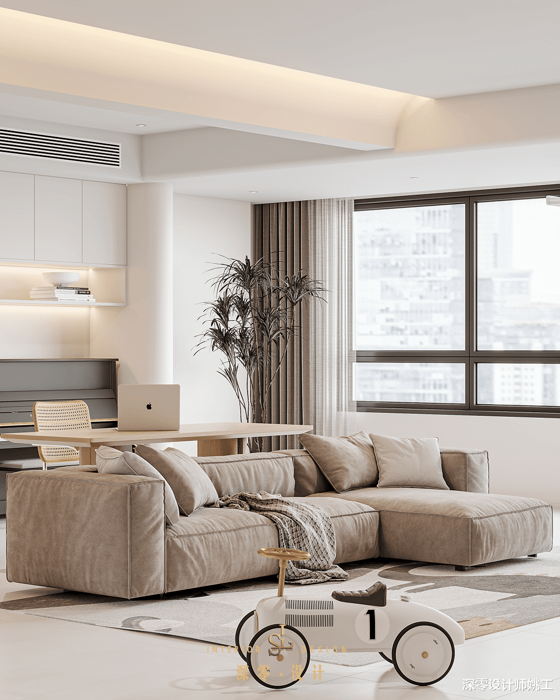 合肥【高速时代公馆】客餐一体，不小心整出6大功能区，实用又高级