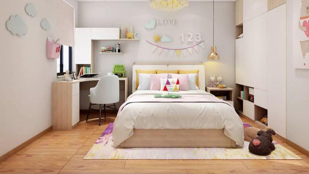 小户型想为孩子打造舒适的儿童房，可以根据孩子的喜好来定